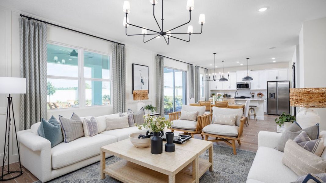 Furnished interior in a model home at Kentucky Square in Sanford (Image 3).