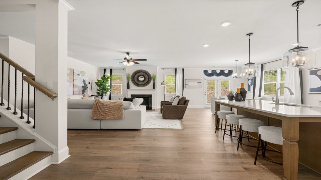 Furnished interior in a model home at Butner Estates in South Fulton (Image 22).