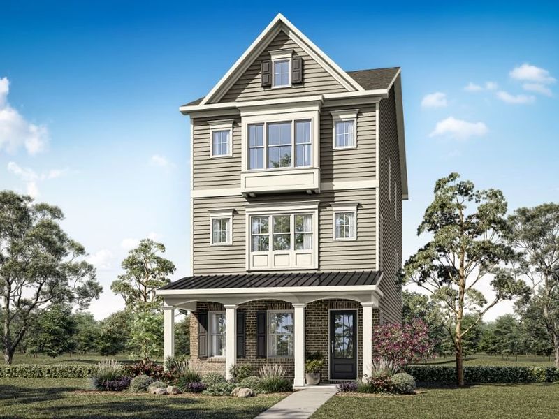 Front exterior of a home in the Archerfield community, located in Smyrna, GA (Image 10).