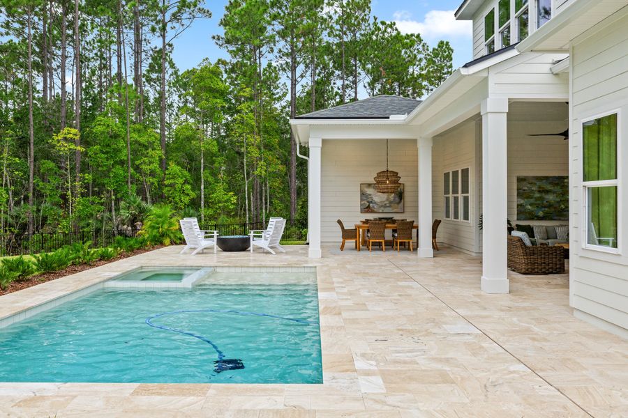 Exterior details of a home in Hidden Creek at SilverLeaf 80' Gold Series, St. Augustine (Image 25).