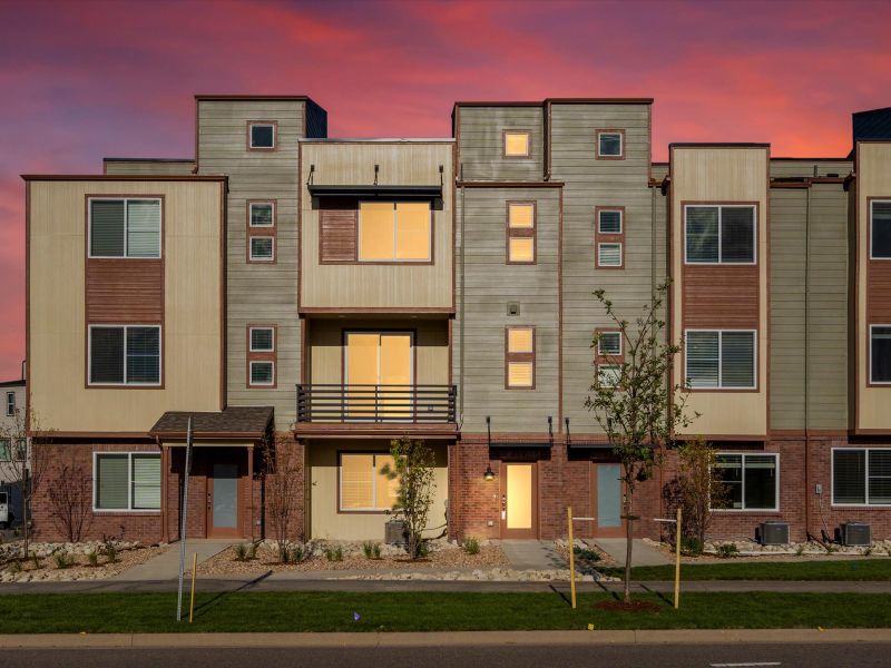 The Cameron floorplan exterior image taken at a Meritage Homes community in Broomfield, CO.