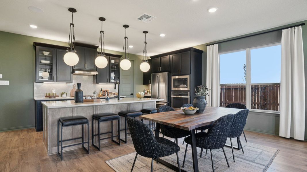 Furnished interior in a model home at Stream Waters in Seguin (Image 25).