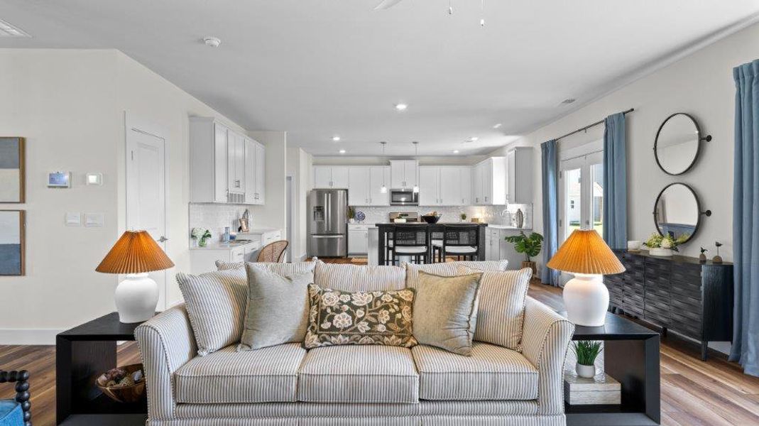 Furnished interior in a model home at Harbor Crest in Ooltewah (Image 17).
