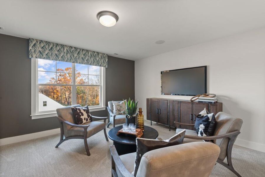 Furnished interior in a model home at Fiddler's Ridge in Advance (Image 40).