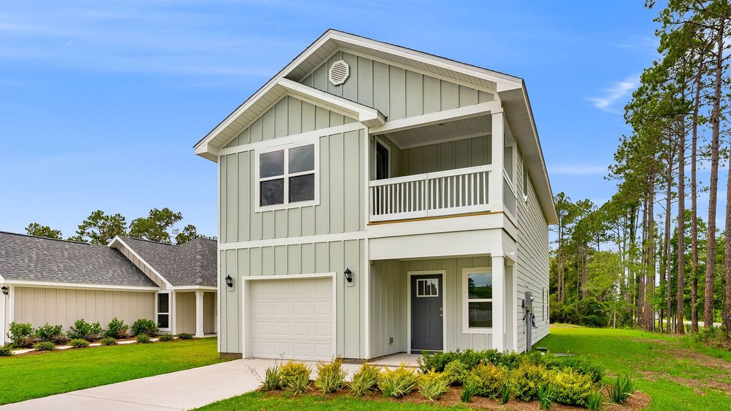 Front exterior of a home in the Chateau Nemours community, located in Port Saint Joe, FL (Image 4). Front exterior of a home in the Chateau Nemours community, located in Port Saint Joe, FL (Image 4).