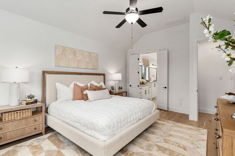 American Legend Homes 50' model in Wellington - Main Bedroom American Legend Homes 50' model in Wellington - Main Bedroom