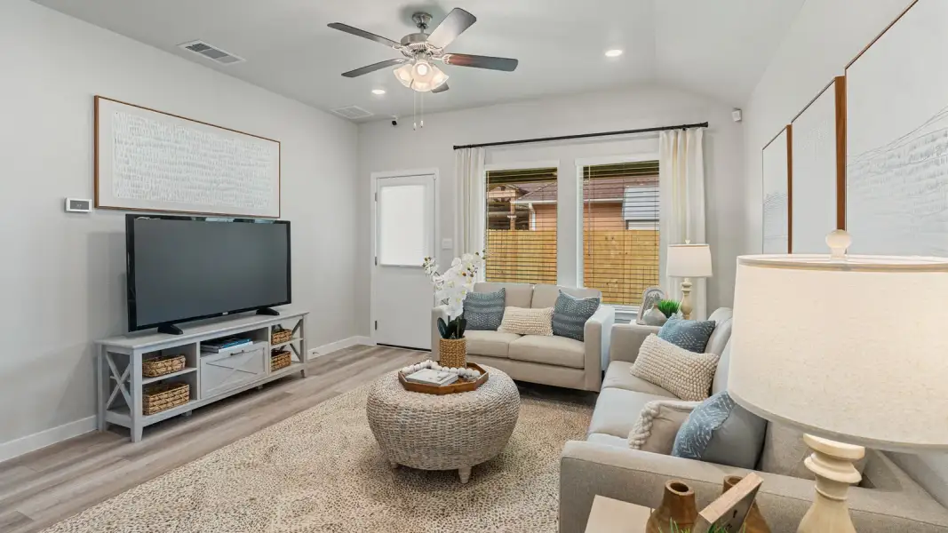 Furnished interior in a model home at Heritage Crossing in Corpus Christi (Image 10). Furnished interior in a model home at Heritage Crossing in Corpus Christi (Image 10).