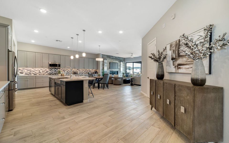 Furnished interior in a model home at Heritage Pointe in Chino Valley (Image 7).