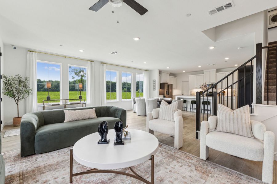 Furnished interior in a model home at Painted Tree - Woodland District in McKinney (Image 7).