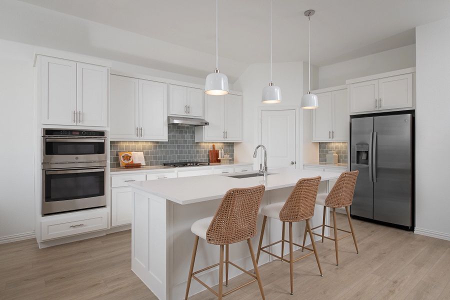 Furnished interior in a model home at Brookshire at Legacy Hills-60s in Celina (Image 5).