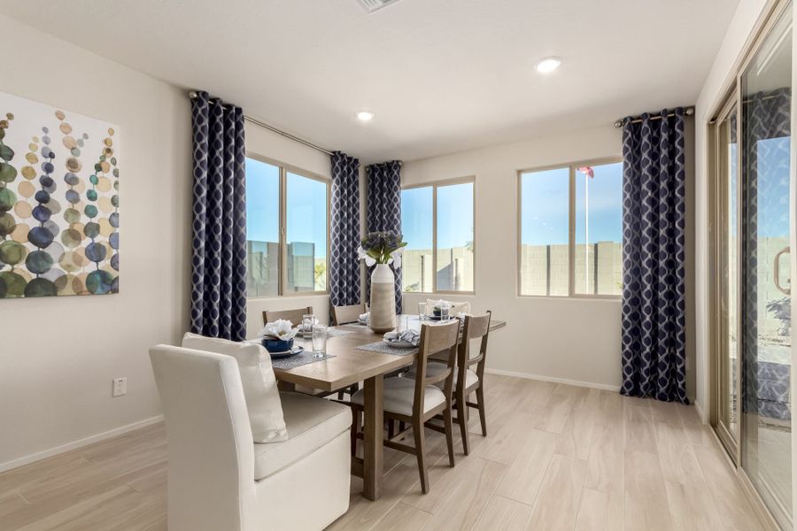 Furnished interior in a model home at Agave Springs at Teravalis in Buckeye (Image 8).