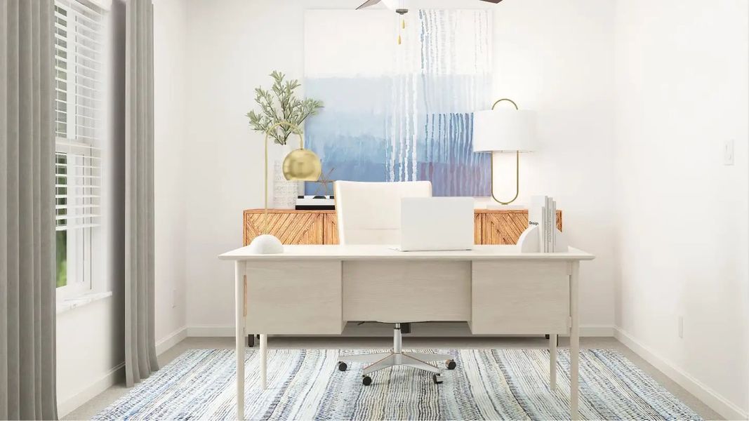 Furnished interior in a model home at New Port Corners: The Estates in New Port Richey (Image 4).