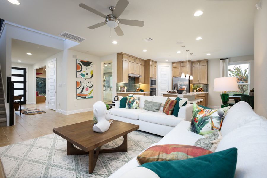 Furnished interior in a model home at Cielo in Conroe (Image 7). Furnished interior in a model home at Cielo in Conroe (Image 7).