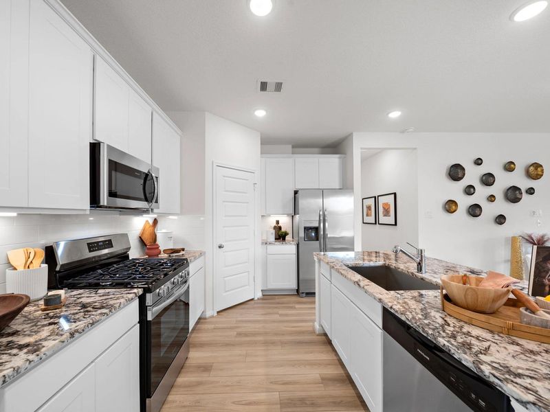 Furnished interior in a model home at The Villages at WestPointe in Dayton (Image 9).