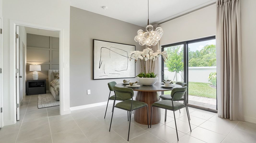Furnished interior in a model home at Juniper Cove in Homestead (Image 4).
