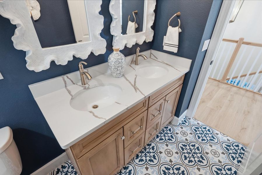 Furnished interior in a model home at Beachview Cove in Ormond Beach (Image 102).