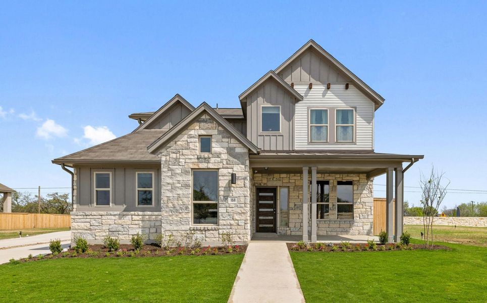 Front exterior of a home in the Sage Hollow community, located in Kyle, TX (Image 3). Front exterior of a home in the Sage Hollow community, located in Kyle, TX (Image 3).