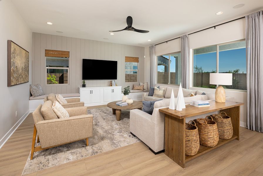 Furnished interior in a model home at Verdin Discovery Collection in Phoenix (Image 5).