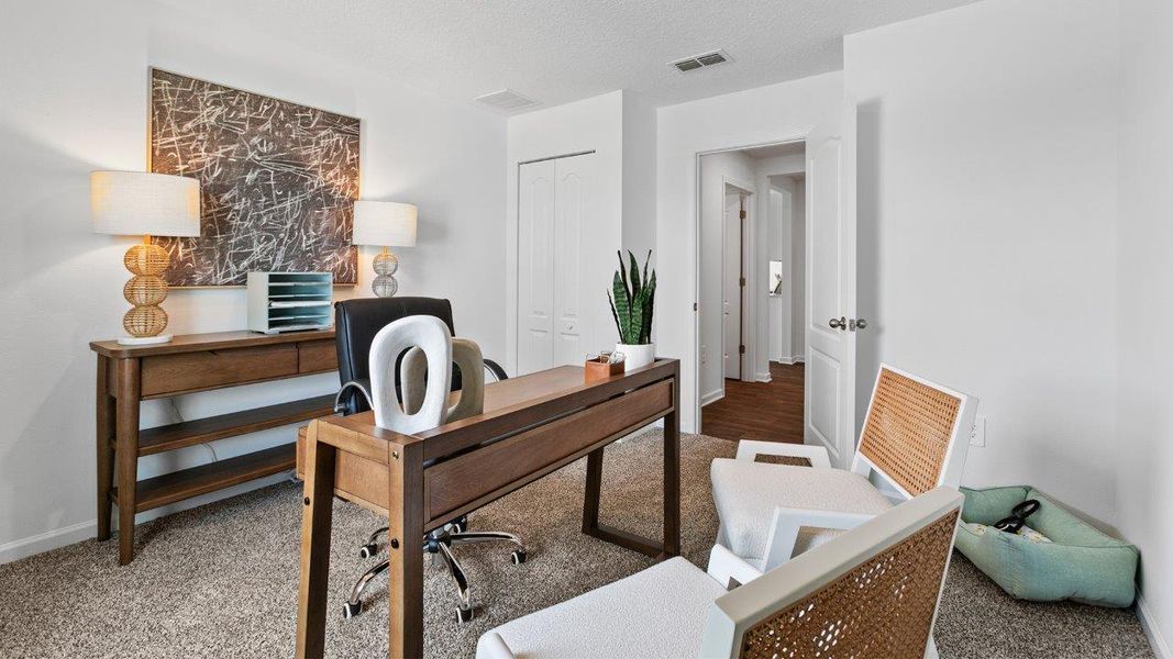 Furnished interior in a model home at Bridle Creek in Jacksonville (Image 22). Furnished interior in a model home at Bridle Creek in Jacksonville (Image 22).