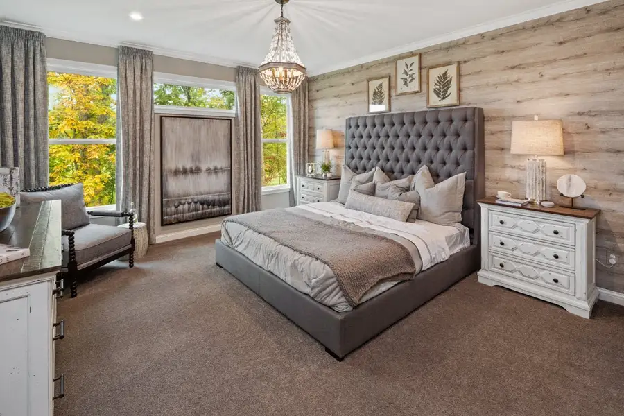 Furnished interior in a model home at Brookshale in Cumming (Image 16).