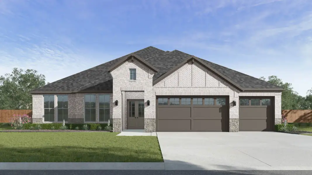 Front exterior of a home in the Friendswood Trails 90' Homesites community, located in Friendswood, TX (Image 10).