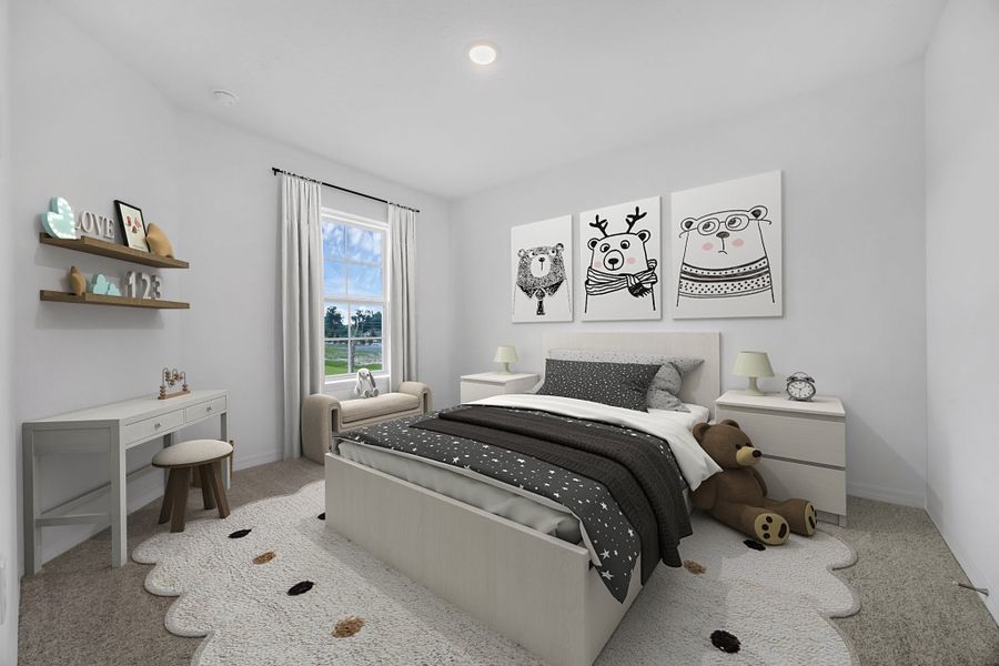 Furnished interior in a model home at Shenandoah Reserve in Orlando (Image 19).