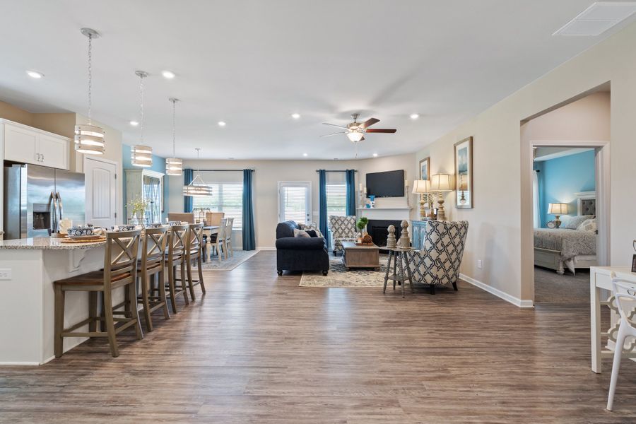 The Bradley Kitchen/ Family Room