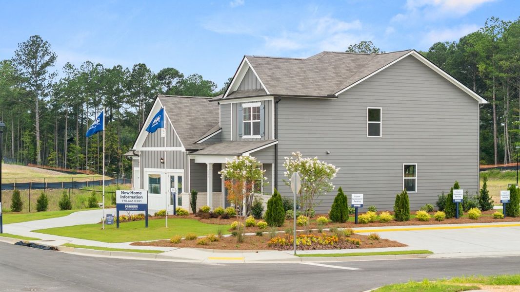 Front exterior of a home in the Fairway 17 at Mirror Lake community, located in Villa Rica, GA (Image 13).