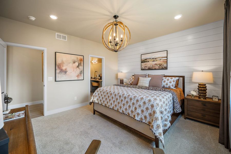 Furnished interior in a model home at The Glen-12 in Colorado Springs (Image 33).