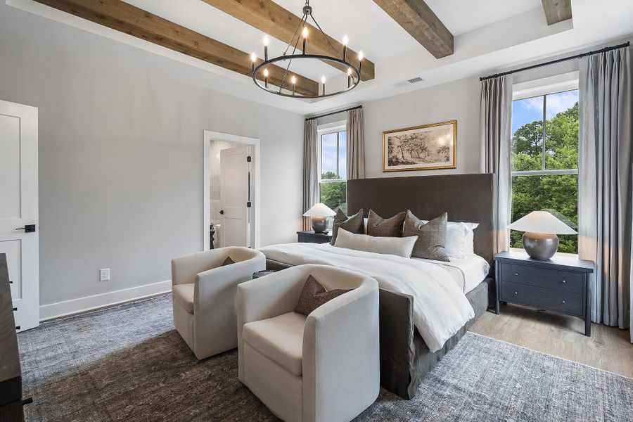 Furnished interior in a model home at Social Circle in Chattanooga (Image 22).
