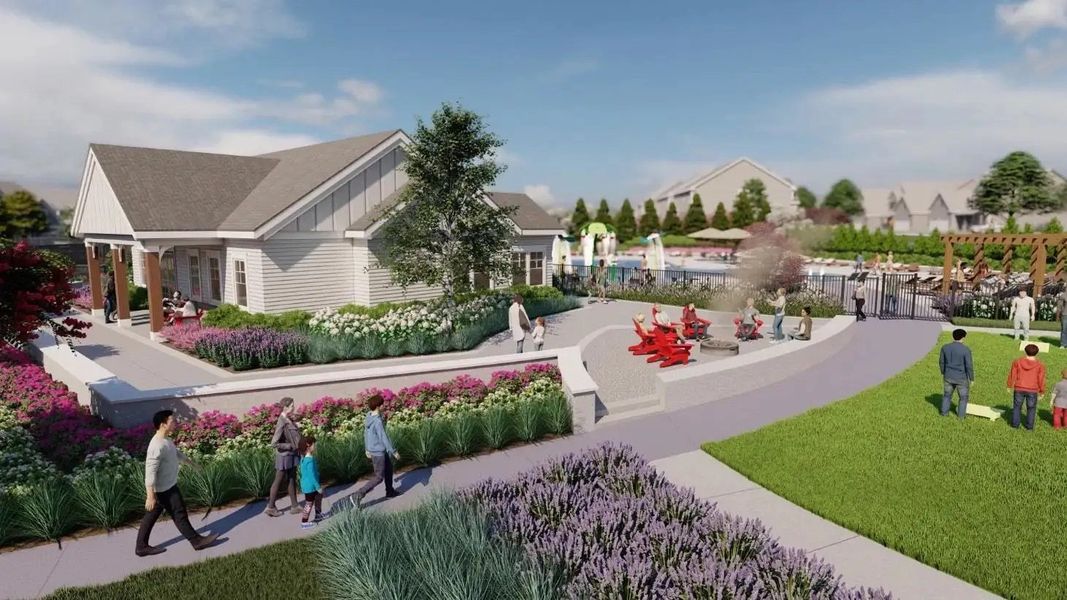 Image 5 of the Crescent Mills master-planned community in Clayton, NC.