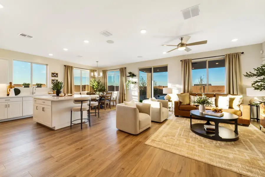 Furnished interior in a model home at Rancho Mirage in Maricopa (Image 4). Furnished interior in a model home at Rancho Mirage in Maricopa (Image 4).