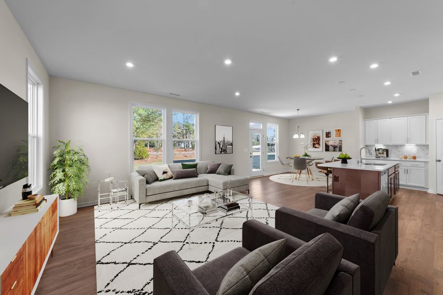 Furnished interior in a model home at Highgate in Clayton (Image 23). Furnished interior in a model home at Highgate in Clayton (Image 23).