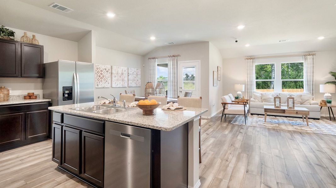 Furnished interior in a model home at Pecan Creek in Temple (Image 7).