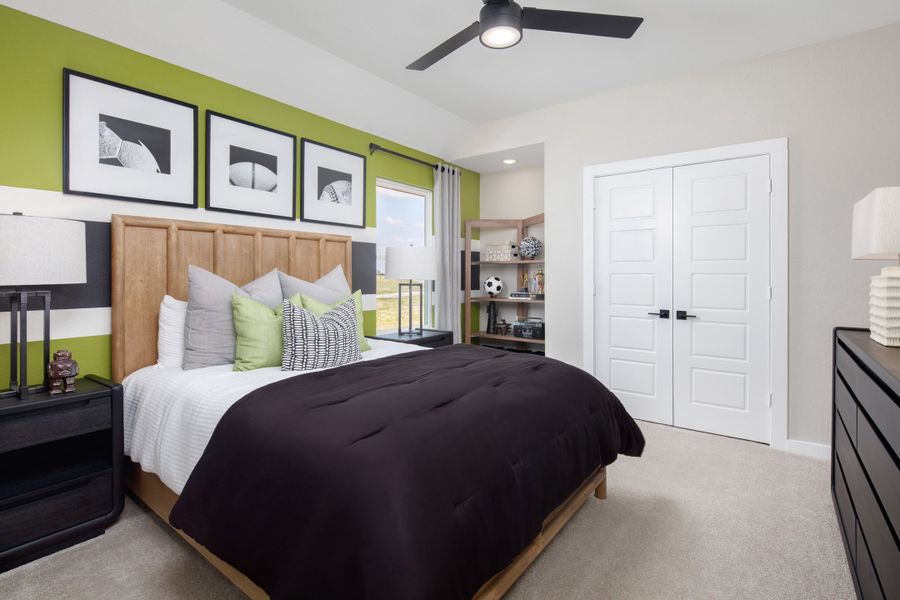 Furnished interior in a model home at The Parklands in Santa Clara (Image 27).