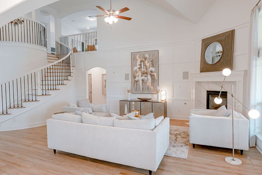 Furnished interior in a model home at Dove Chase in Mansfield (Image 13).