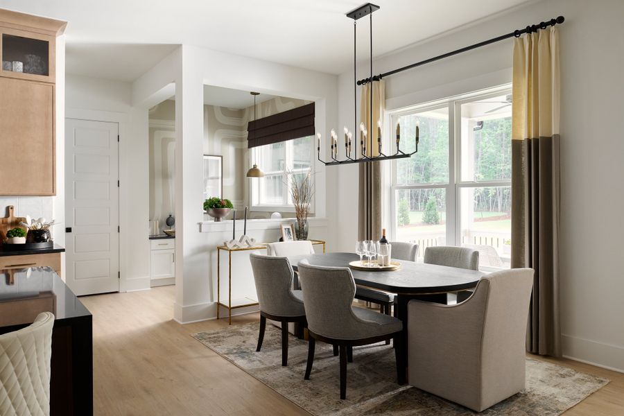 Furnished interior in a model home at Flatiron Forest in Pittsboro (Image 7). Furnished interior in a model home at Flatiron Forest in Pittsboro (Image 7).