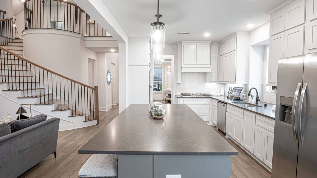 Furnished interior in a model home at Las Lomas in Forney (Image 6).