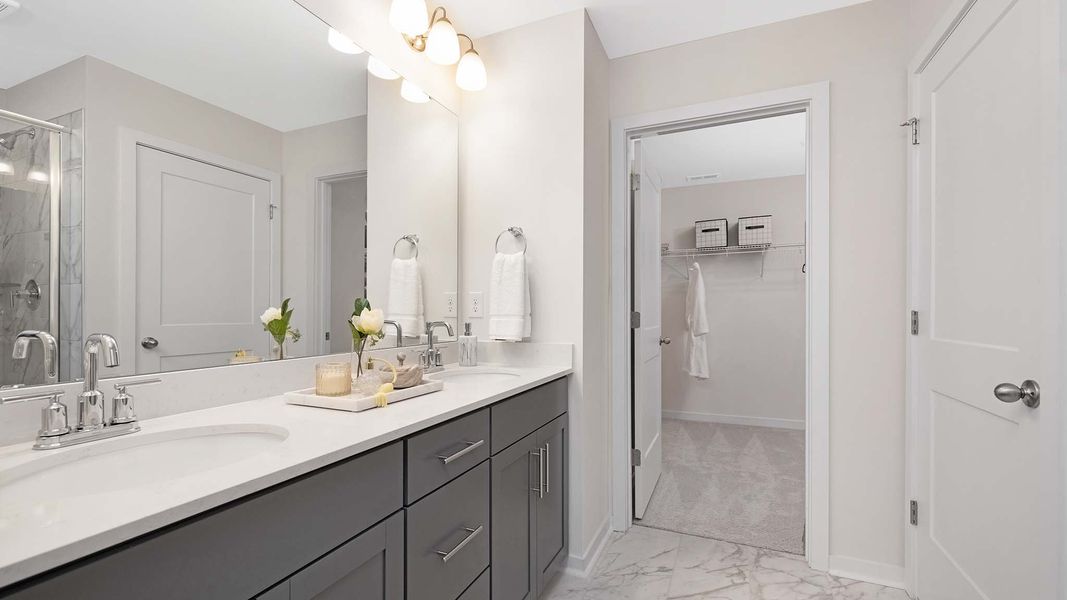 Furnished interior in a model home at Sanctuary at Southgate Townhomes in Indian Trail (Image 14). Furnished interior in a model home at Sanctuary at Southgate Townhomes in Indian Trail (Image 14).