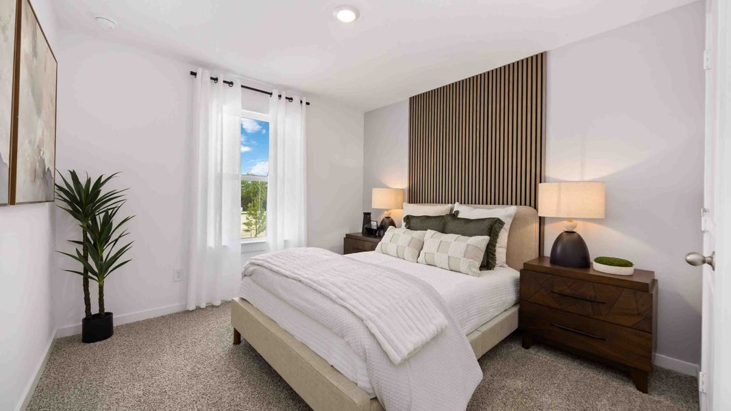 Furnished interior in a model home at Pinehaven in Houston (Image 10).
