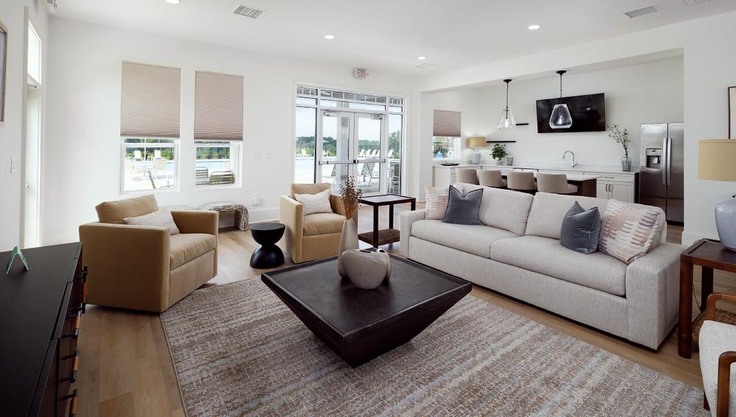 Furnished interior in a model home at Laurelbrook in Sherrills Ford (Image 47).