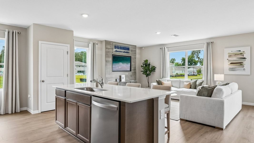 Furnished interior in a model home at Waterstone in Tampa (Image 25).