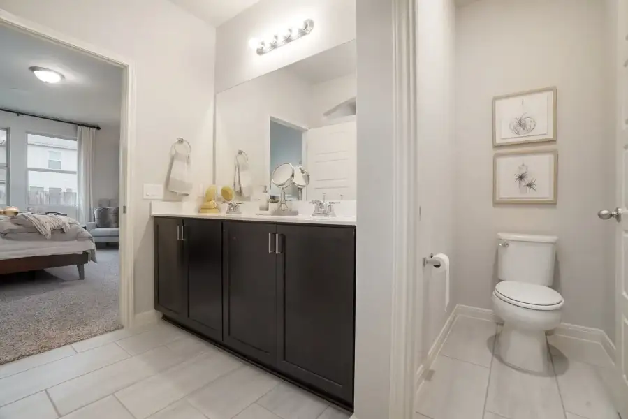 Furnished interior in a model home at Venado Crossing in Cibolo (Image 23).