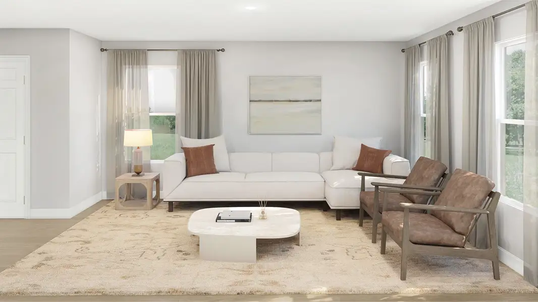Furnished interior in a model home at Charlotte New Homes in Charlotte (Image 3). Furnished interior in a model home at Charlotte New Homes in Charlotte (Image 3).