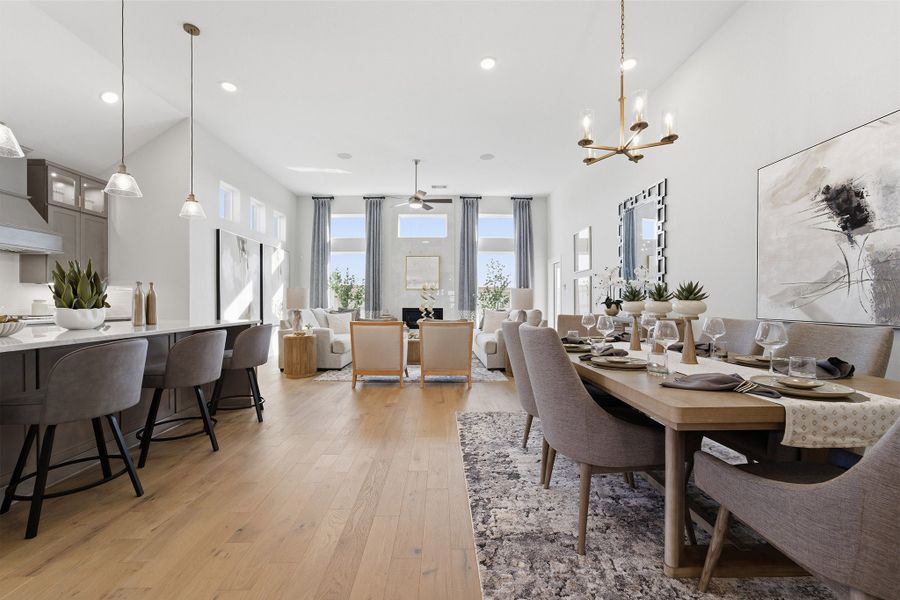 Furnished interior in a model home at Ashland in Angleton (Image 7).