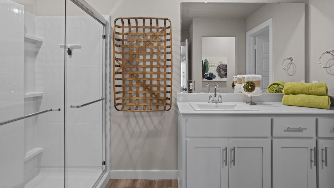 Furnished interior in a model home at Hampton Hills in Abilene (Image 17).