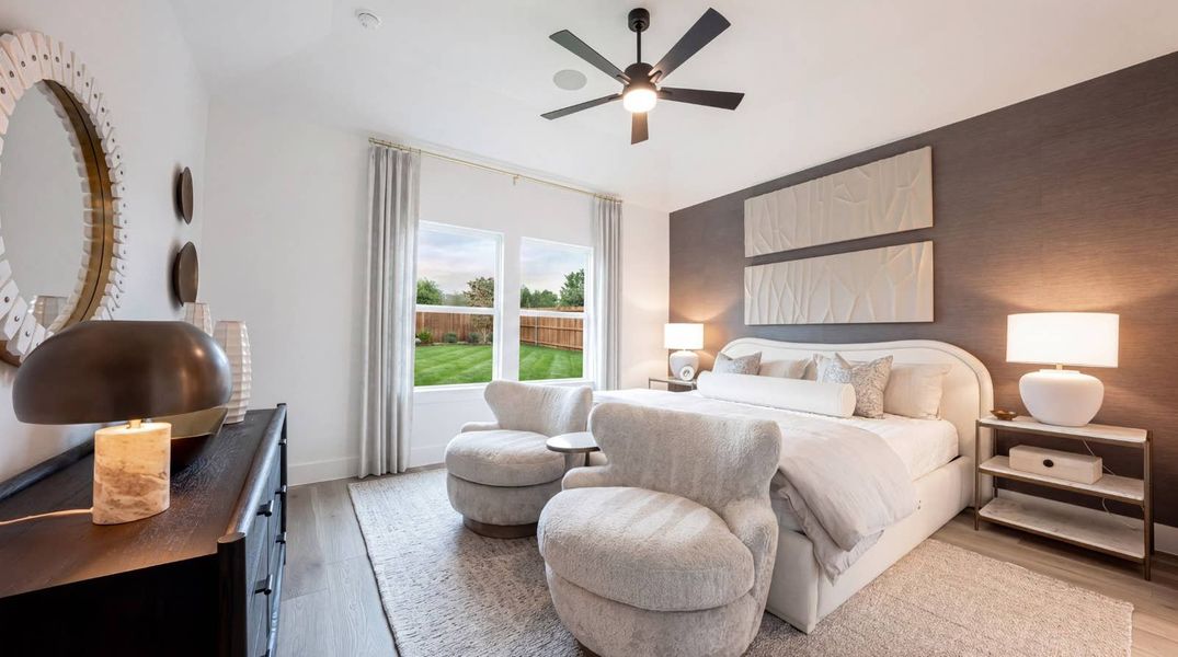 Furnished interior in a model home at Oaklawn in Van Alstyne (Image 29). Furnished interior in a model home at Oaklawn in Van Alstyne (Image 29).
