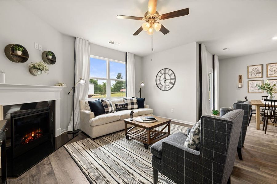 Furnished interior in a model home at Chukker Creek Landing in Aiken (Image 13). Furnished interior in a model home at Chukker Creek Landing in Aiken (Image 13).