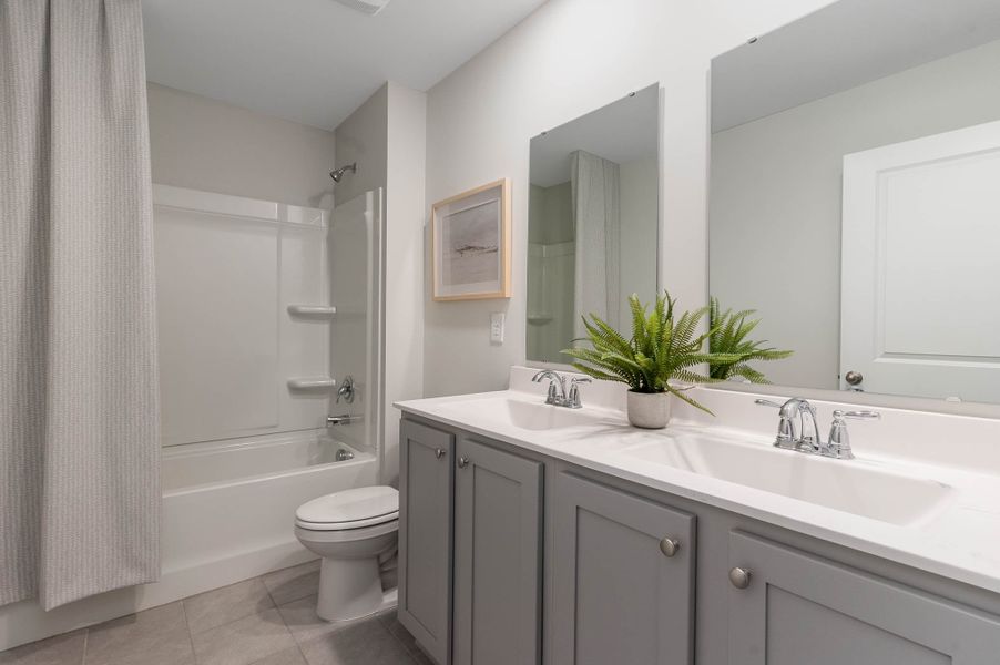 Furnished interior in a model home at Ridgefield in Conway (Image 51).