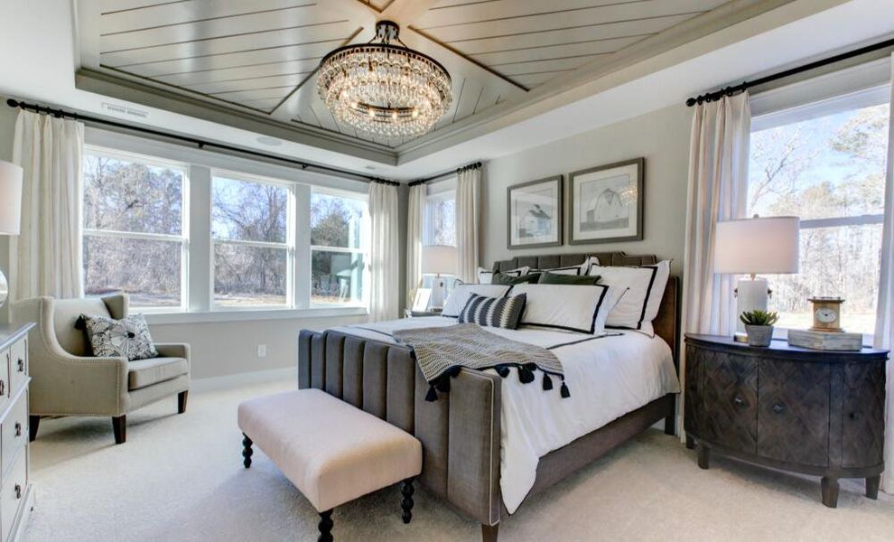 Furnished interior in a model home at Weddington in Benson (Image 32).